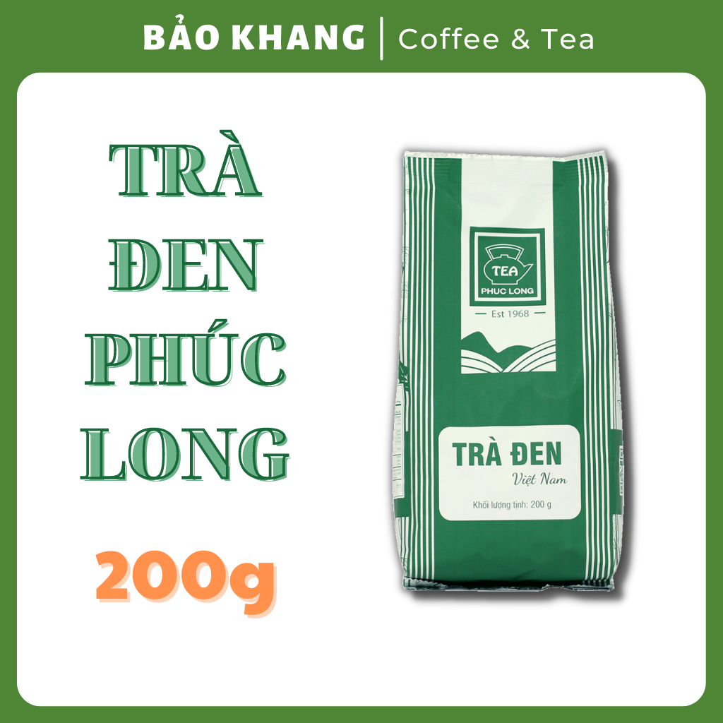 Trà đen phúc long 200g nguyên liệu trà sữa - bảo khang coffee & tea
