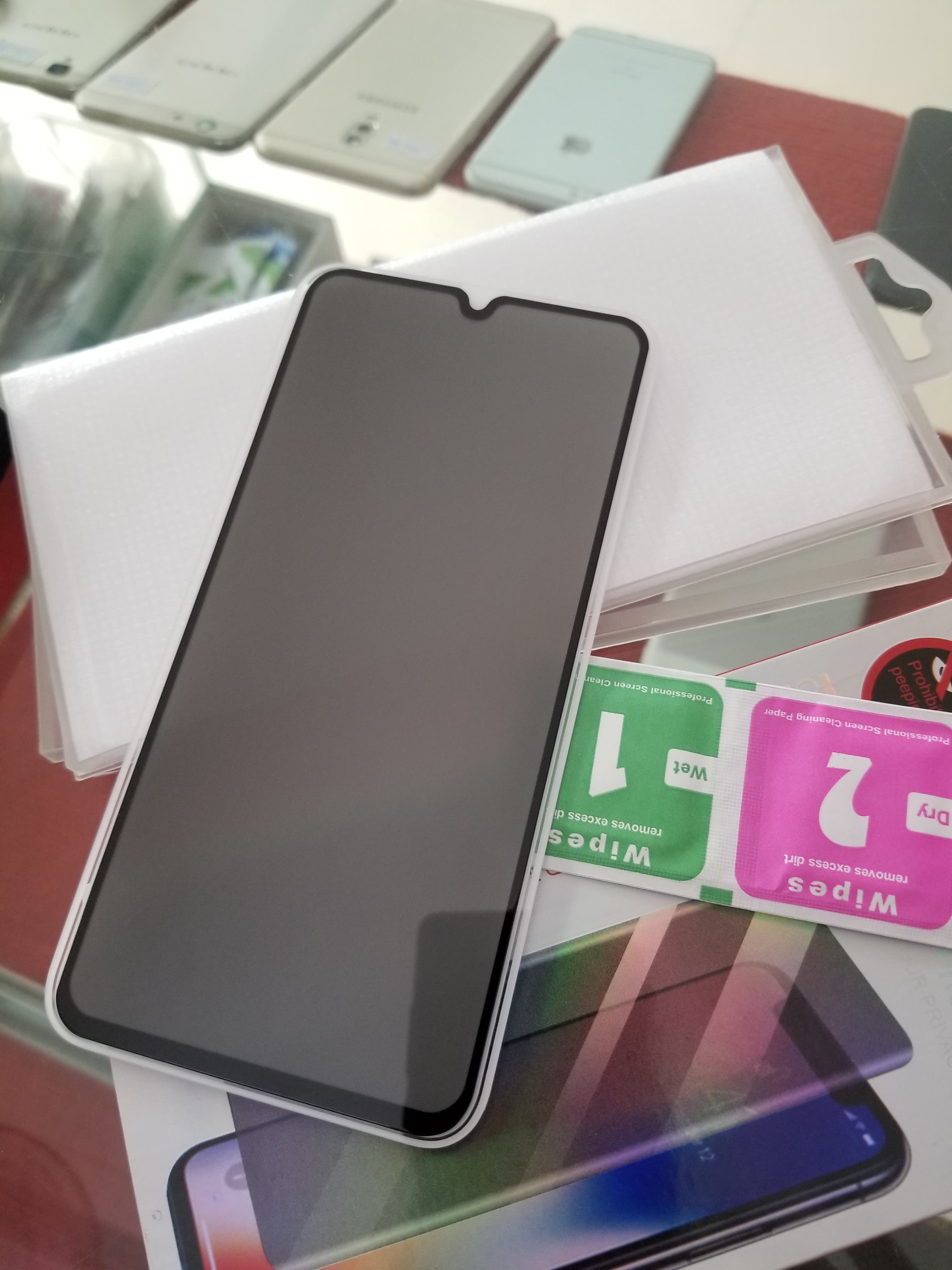 kính cường lực Full 9D chống nhìn trộm điện thoai samsung A20 A10s A20s A50 A70