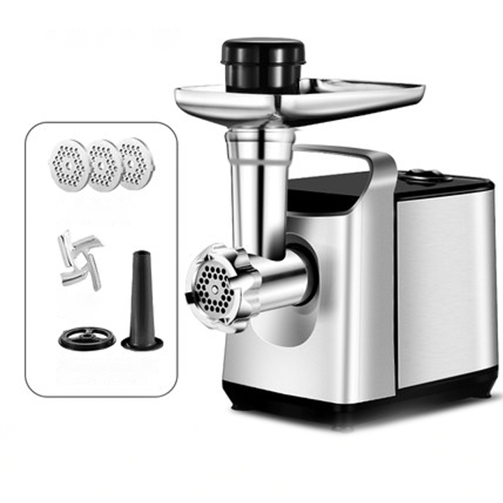 Máy xay thịt, máy xay thực phẩm đa năng, máy làm xúc xích, máy đùn thịt làm xúc xích, công suất 680W, chất liệu inox cao cấp