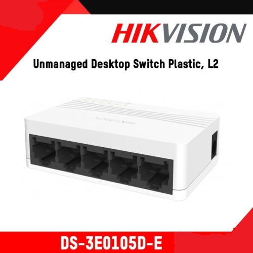 Thiết bị chia mạng 5 cổng - switch 5 port 10/100mbps hikvision sử dụng cho mạng máy tính và camera