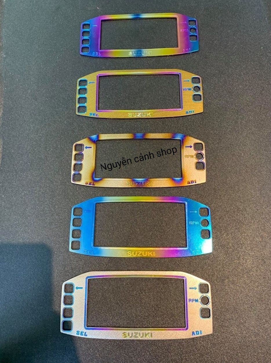 Miếng dán viền đồng hồ titan xe raider fi xe satria fi