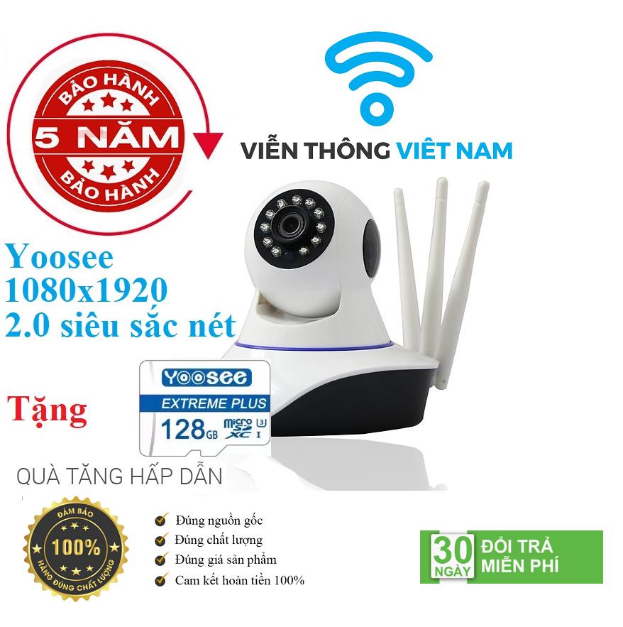 (Tặng Kèm Thẻ Nhớ 128GB) - CAMERA WIFI - YOOSEE WIFI SIÊU NÉT 2.0 FULL HD 1920 x 1080P