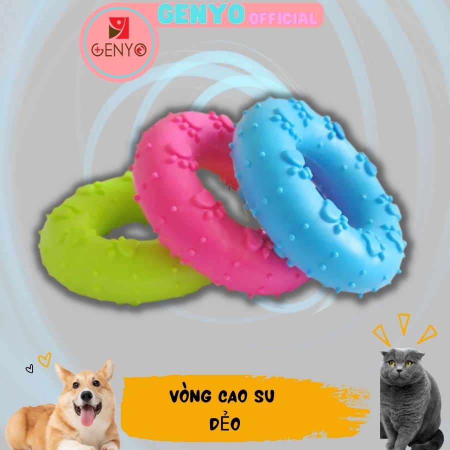 Đồ chơi cho chó gặm sạch răng hình tròn gai - Đồ chơi 009