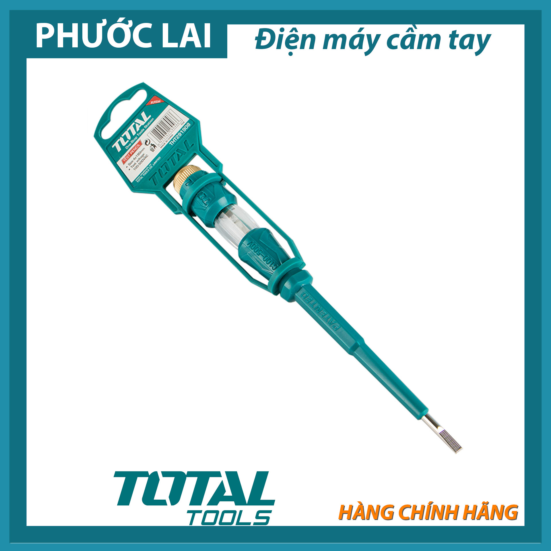 Bút thử điện 190mm total tht291908