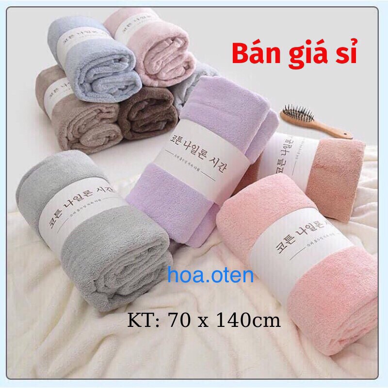 Khăn Tắm Hàn Quốc Siêu Mịn 70X 140Cm