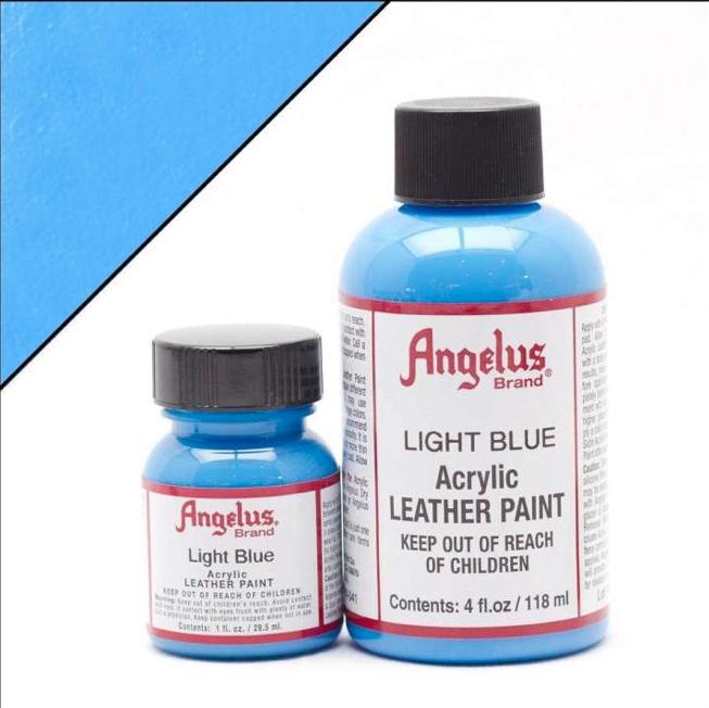 Màu Angelus Acrylic Leather Paint (Light Blue-041) - Màu sơn vẽ cho da, vải - màu custom giầy, túi chuyên dụng