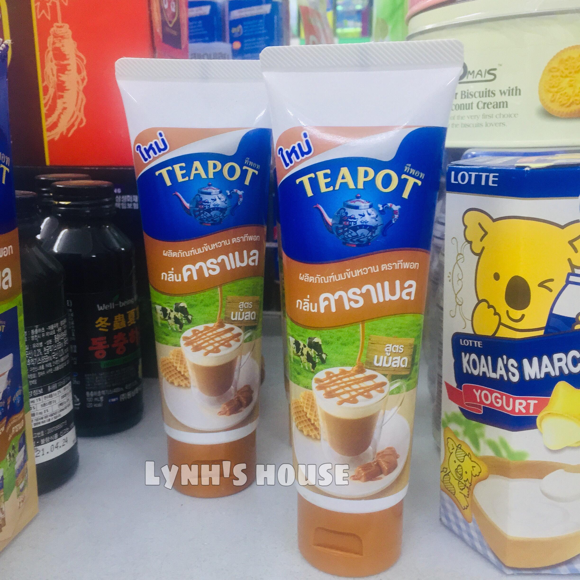 Sữa đặc teapot dạng tuýp - thái lan 180gr - nắp nâu vị chocolate