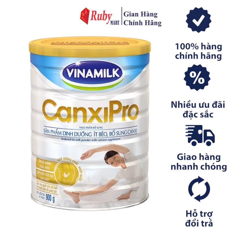 [Date T2/25] Sữa bột Vinamilk Canxipro 900g