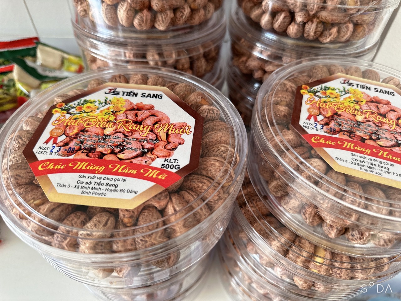 500 gram hạt điều rang muối nguyên lụa bình phước -siệu thị vina caty hồng vân
