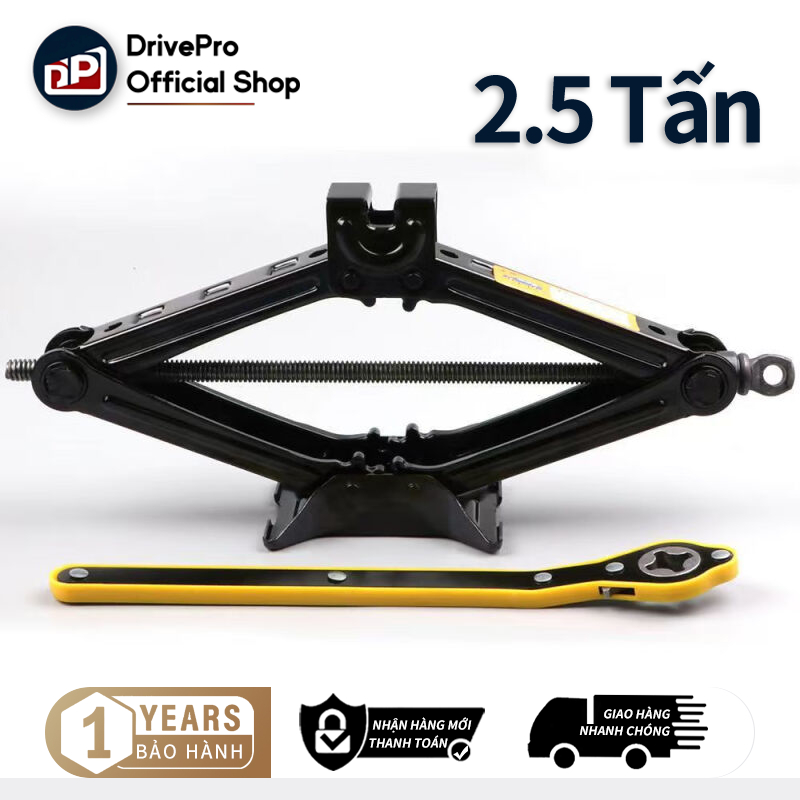 Bộ kích gầm ô tô - Kích thay lốp xe hơi có đòn bẩy nâng gầm dễ dàng, trọng tải 0.8 tấn/1.5 tấn/2.5 tấn, đế hoàn toàn bằng thép, dày và lớn hơn.