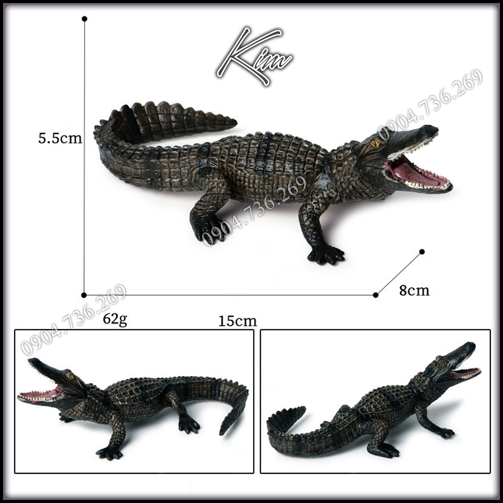 Mô hình động vật Cá sấu sông nile đồ chơi Montessori