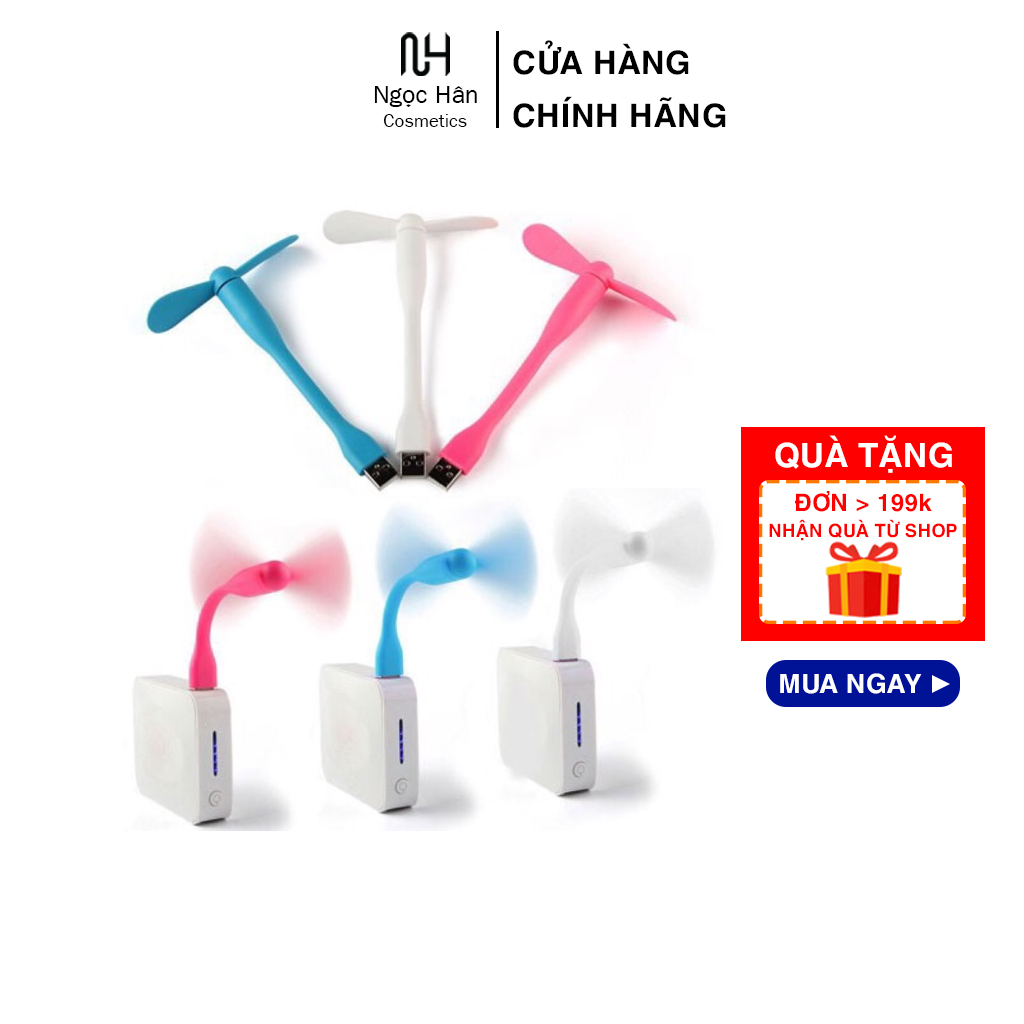 Quạt mini usb cắm máy tính, sạc dự phòng tiện lợi