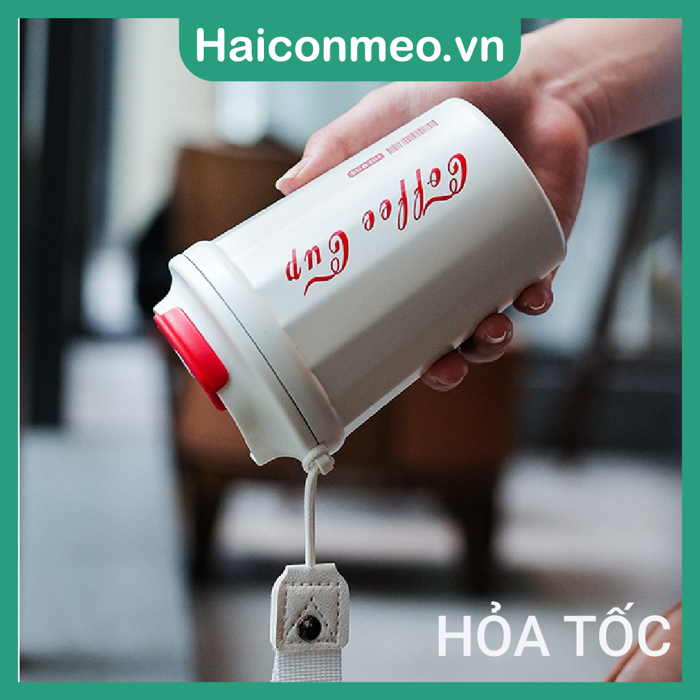 Ly cốc giữ nhiệt inox304 kiểu dáng coca cola 390ml