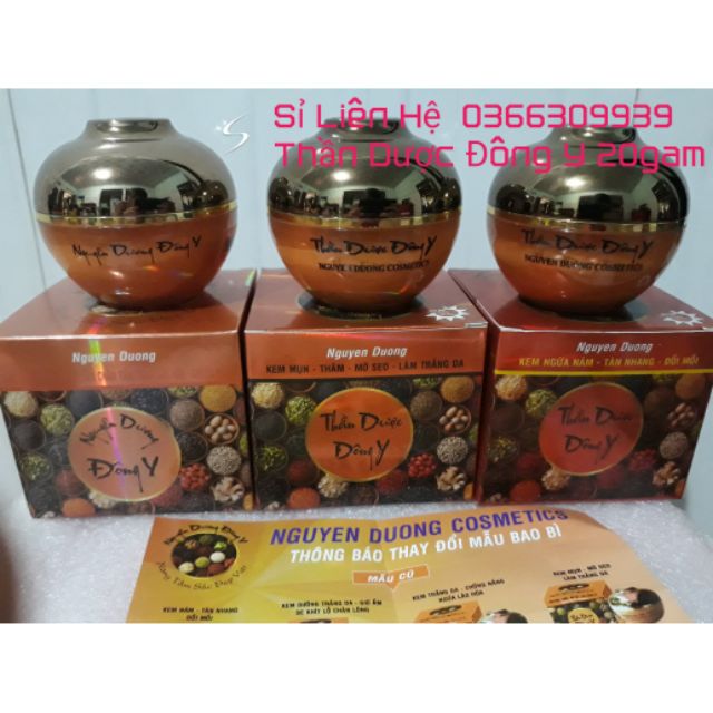 Kem mụn thâm mờ sẹo thần dược đông y 20g