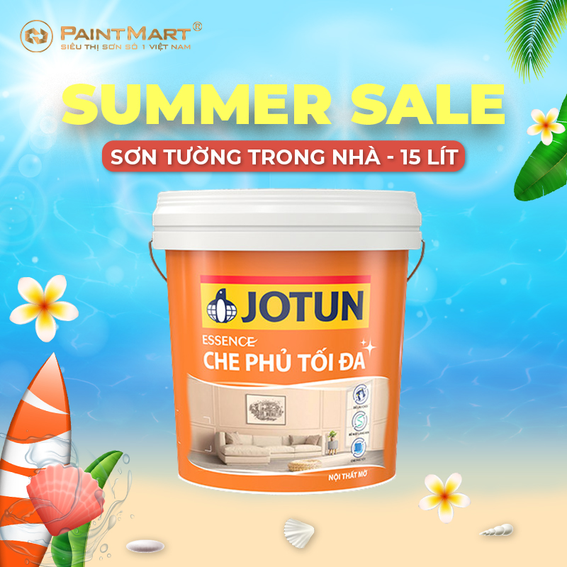 Sơn tường trong nhà Jotun Essence che phủ tối đa mờ