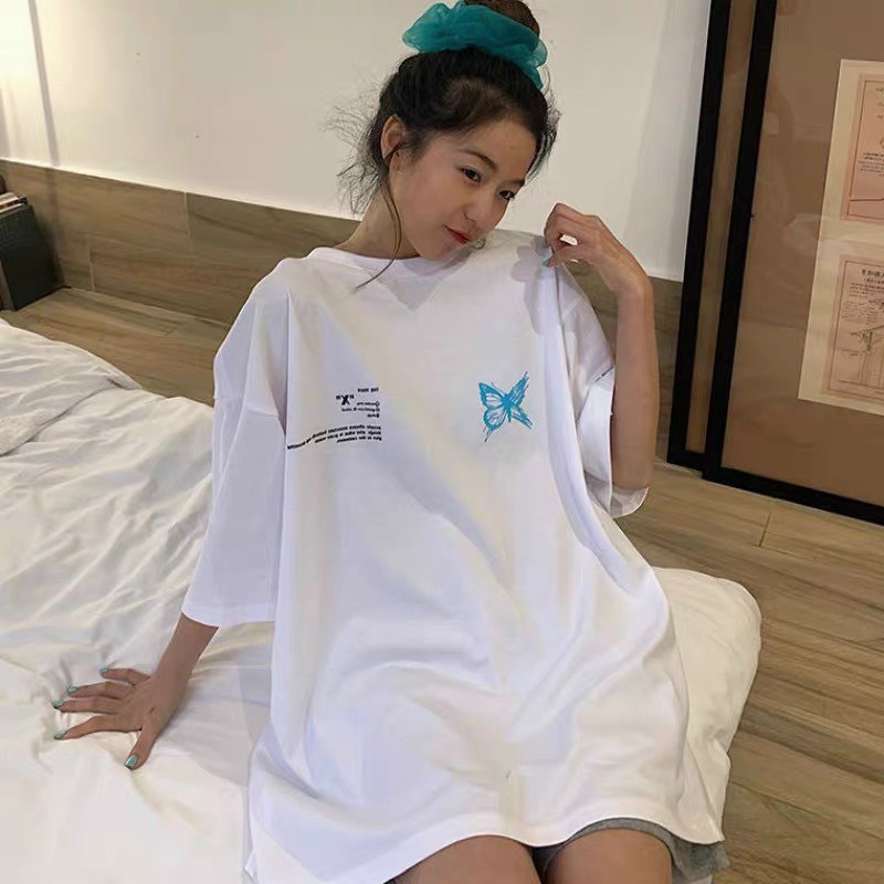 Áo thun nam nữ in bướm 3d xinh xắnchất thun cotton nha khách-shopsigiare1