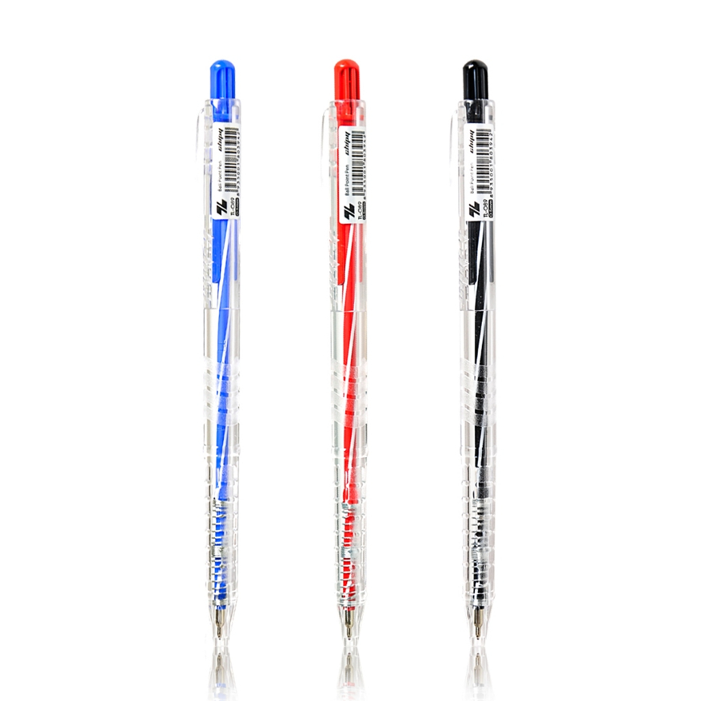 Bút viết bi bấm thiên long chipy tl-089 / tl089 mực xanh / đỏ / đen ngòi 0.5mm