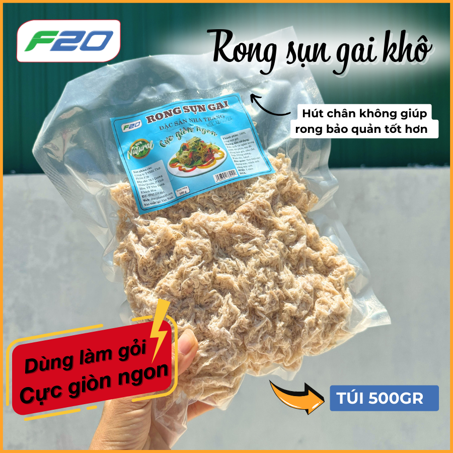 Rong sụn gai làm gỏi - rong sụn gai muối khô
