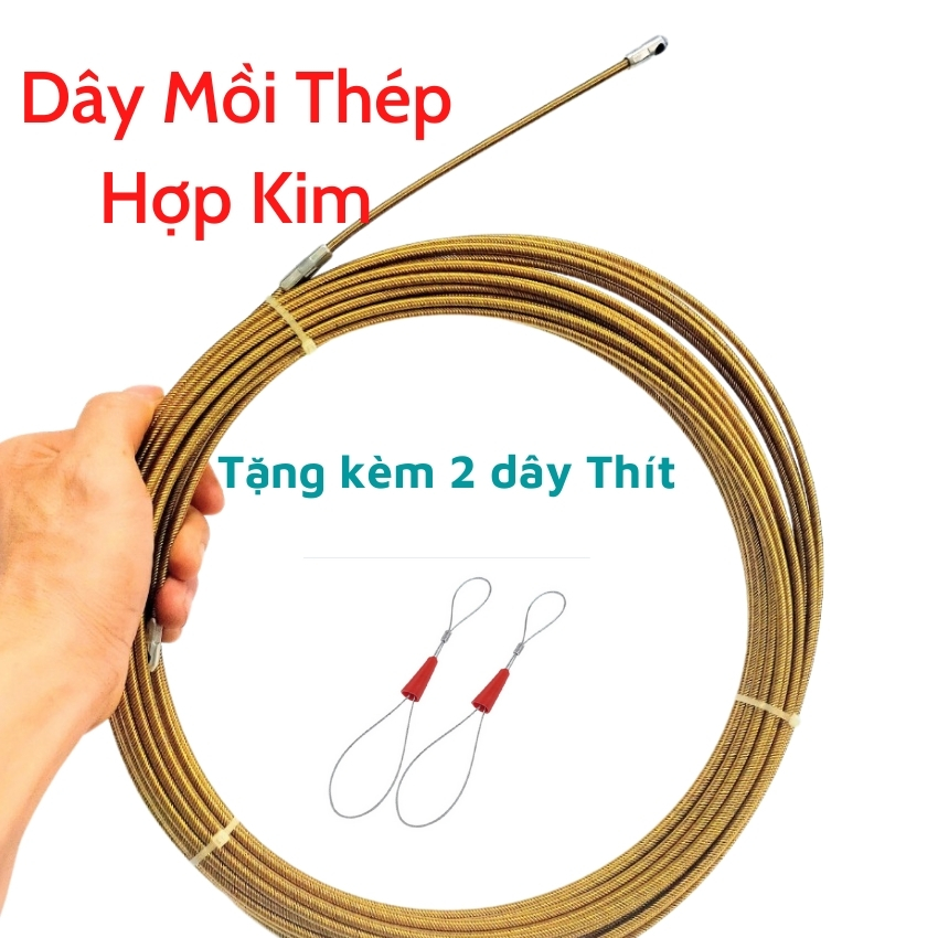 Dây mồi luồn dây điện- dây 4 ly -dây mồi thép kim loại chống gỉ