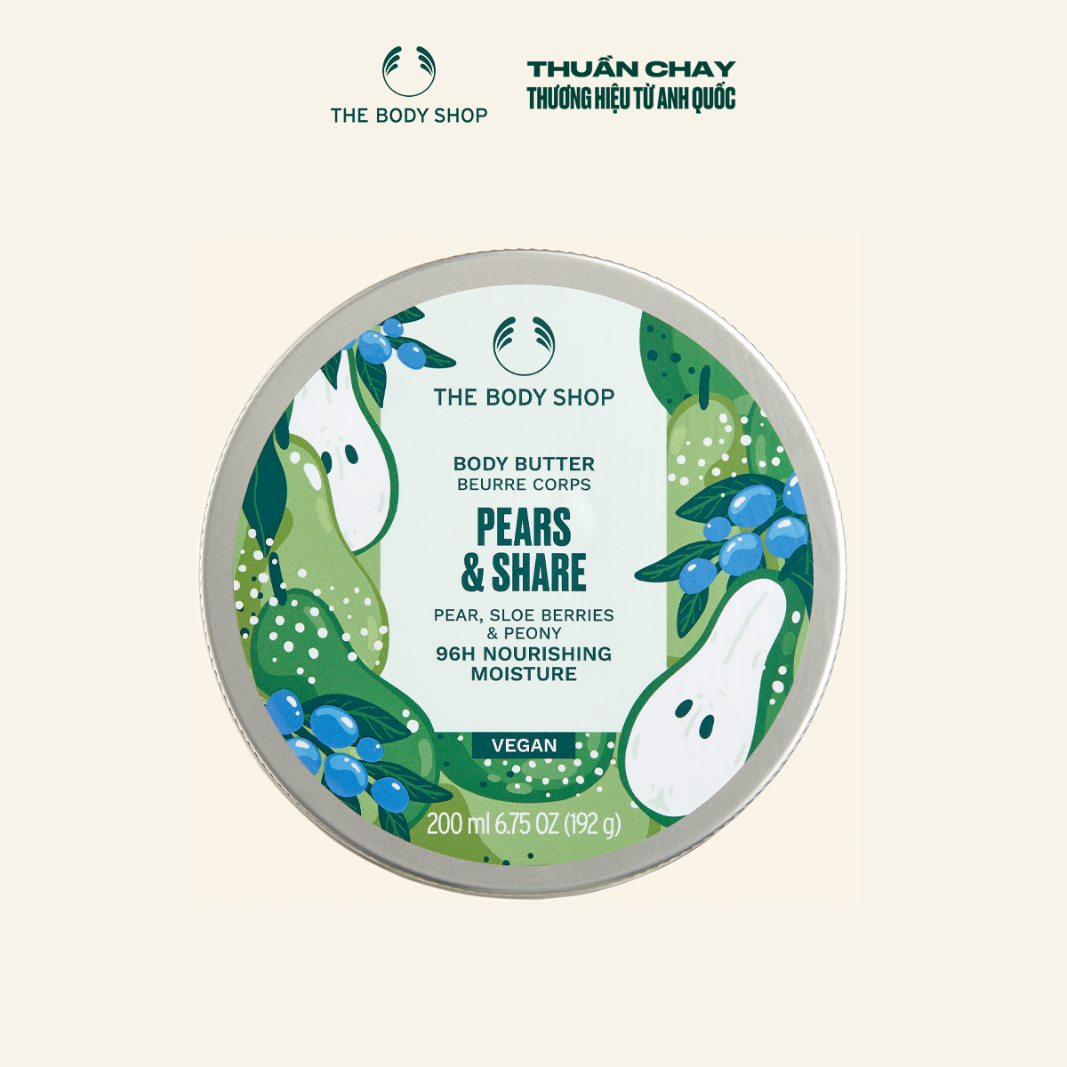 Bơ dưỡng thể body butter pear 200ml