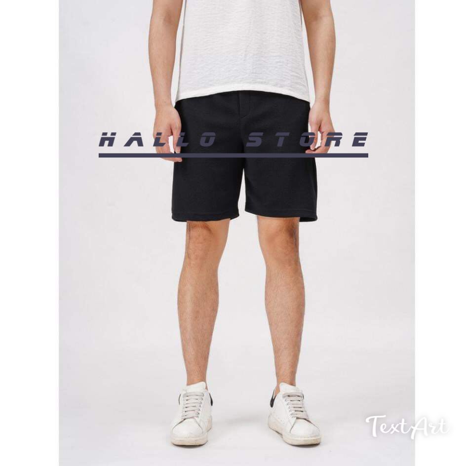 Quần short nam, Quần ngố nam vải kim cương cực mát - HALLO STORE