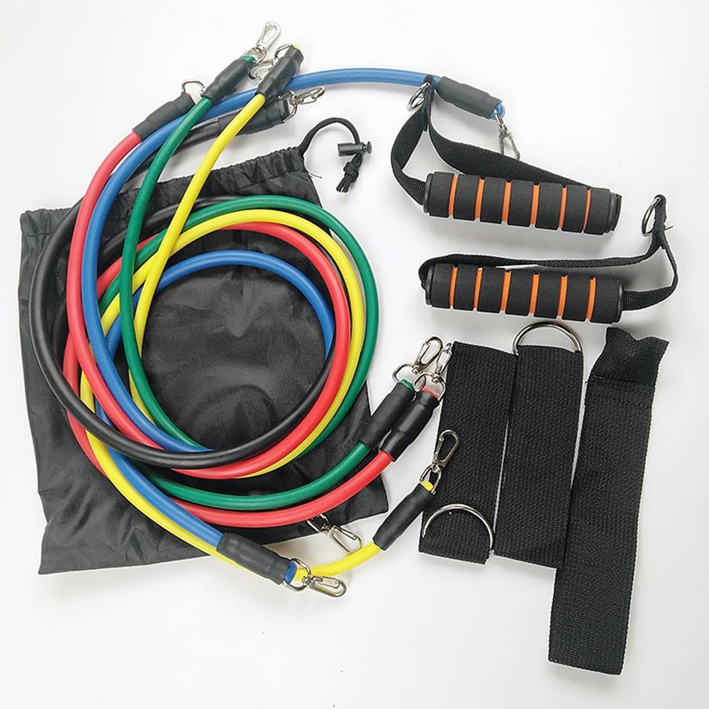 [HCM](MÓC SẮT) Dây Kháng Lực Đa Năng Dây Tập Gym Bộ 5 Dây Tập Thể Dục Ngũ Sắc - Chất Liệu Cao Su Bền Dai Độ Đàn Hồi Cao Dễ Tập Luyện