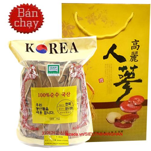 Nấm linh chi Đỏ Thái Lát Hàn Quốc cao cấp 1 kg ( Nấm sạch)