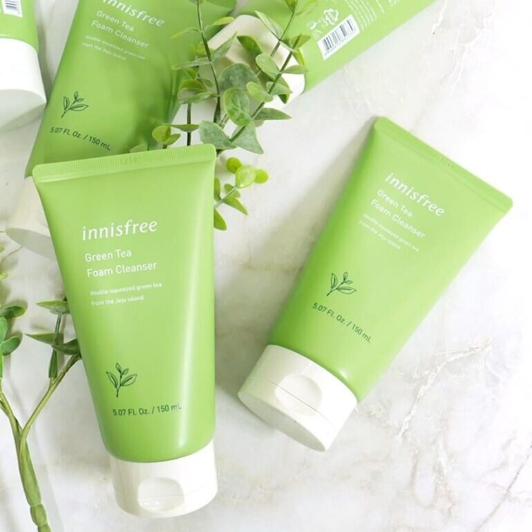 sữa rửa mặt trà xanh innisfree mẫu 2019