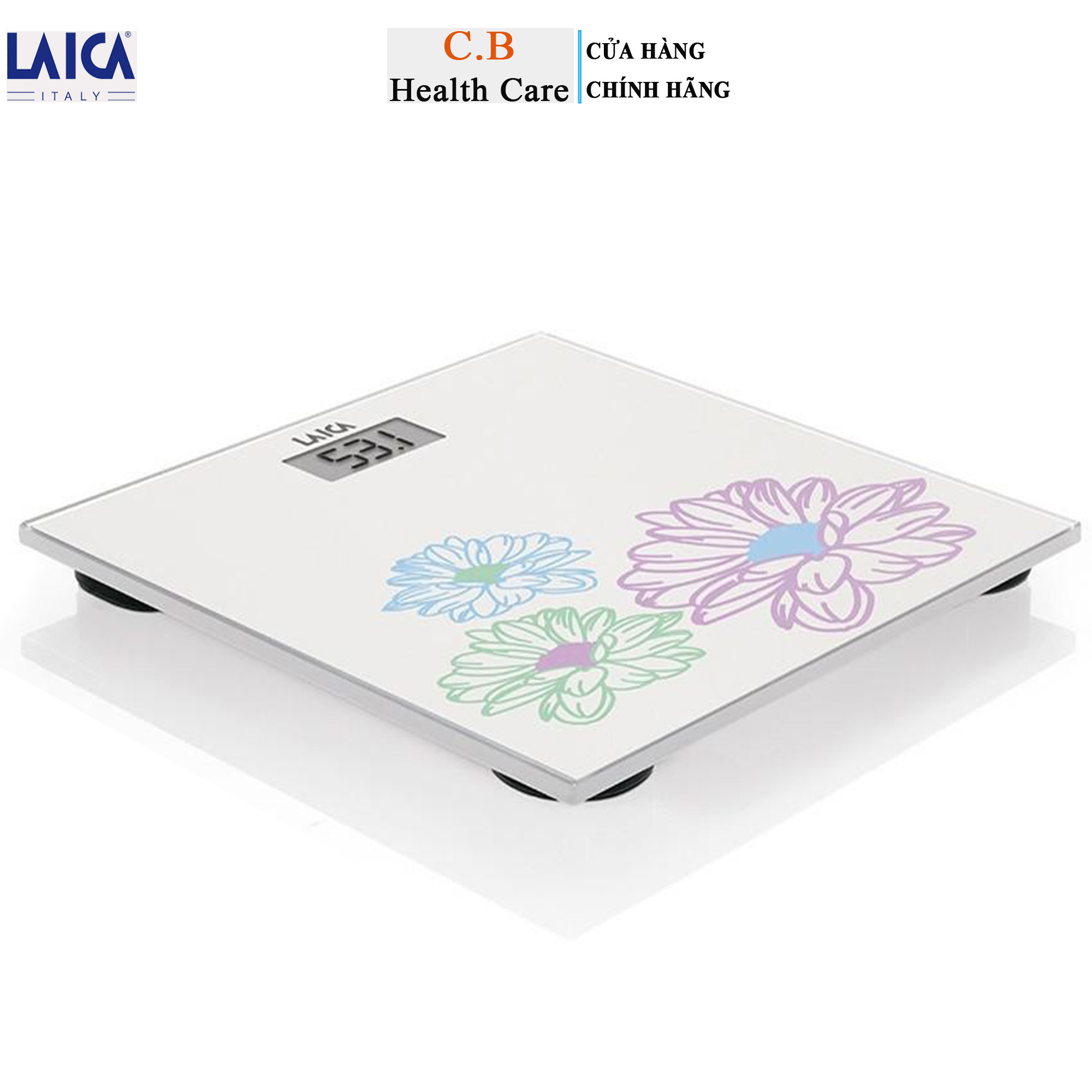 Cân sức khỏe điện tử Laica PS1052 - cân tối đa 130k bước nhảy 0,1kg