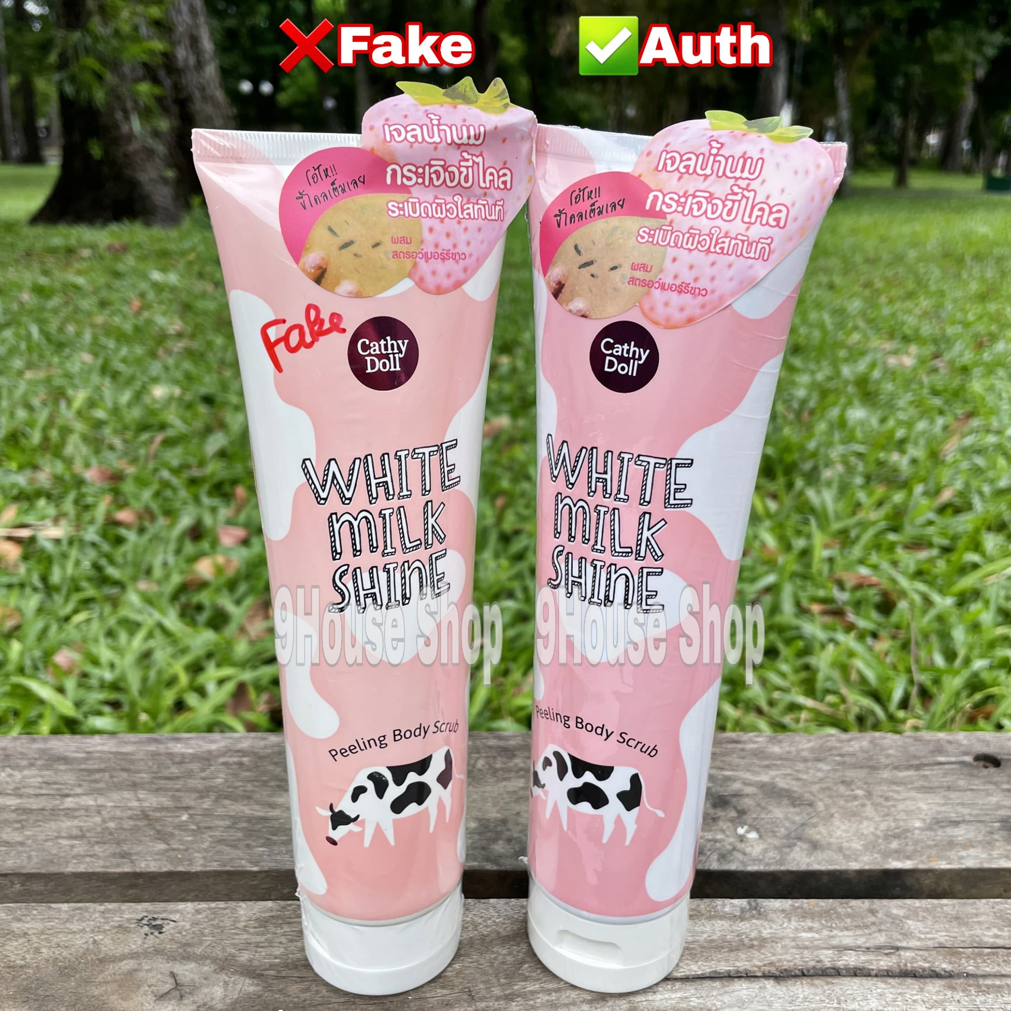 01 Tuýp Gel Tẩy tế bào chết Cathy Doll White Milk Shine Peeling Body Thái Lan 320gr