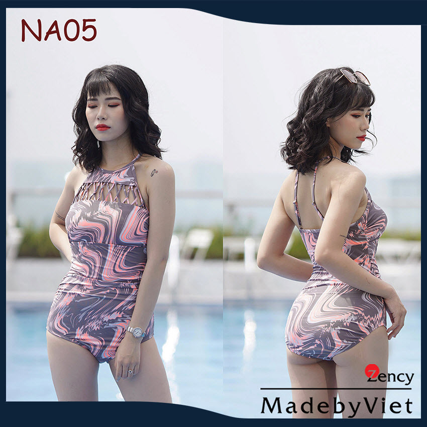 [Freeship] Bikini nữ sexy, đồ bơi nữ đẹp 1 mảnh Zency NA05, chất liệu vải thun co dãn 4 chiều cao cấp,có lót ngực ,duyên dáng, kín đáo, thiết kế che khuyết điểm cơ thể . Hàng Việt Nam Xuất Khẩu