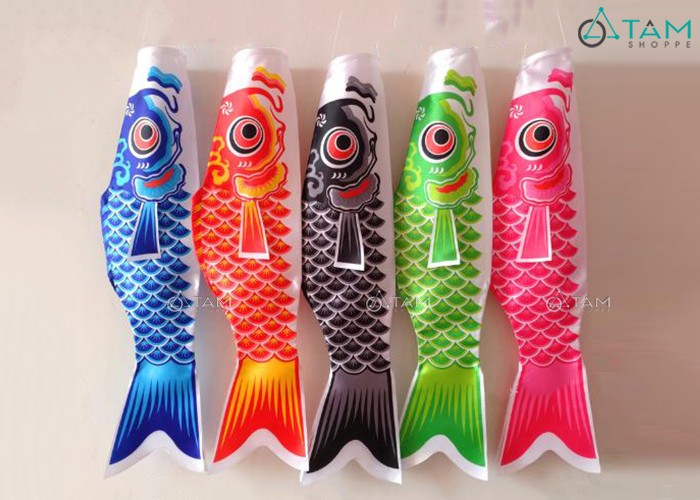 Cờ cá chép vải nhật bản nhiều cỡ h-lđv-10 size nhỏ - vnkik