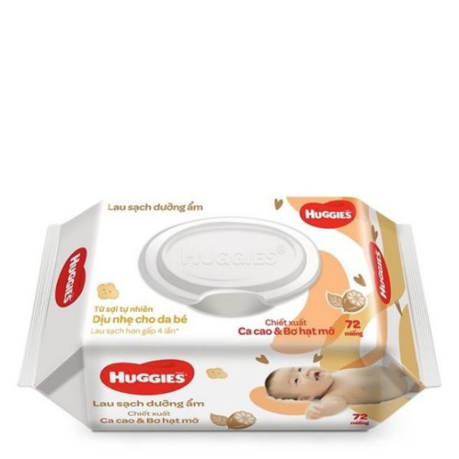 Khăn ướt Huggies hộp 72 miếng