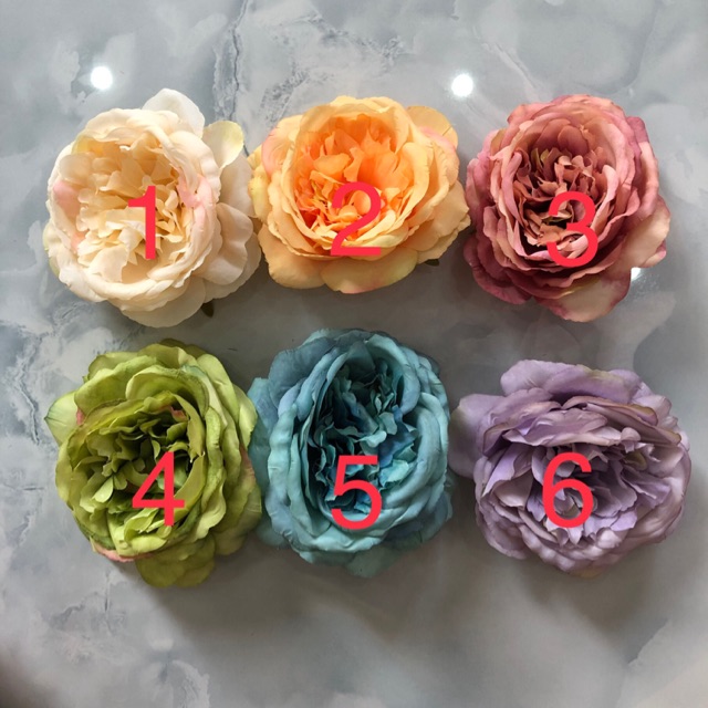 Hoa hồng vải lụa 10cm 18k/cái