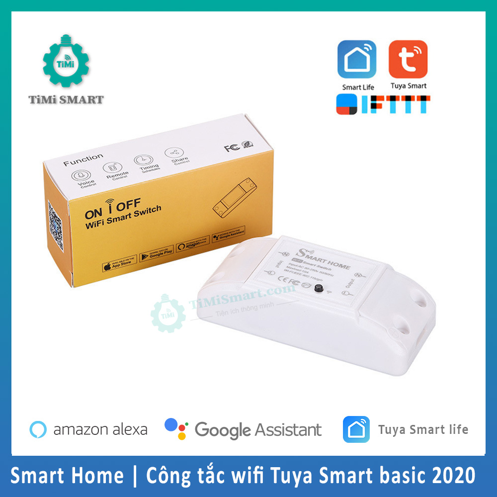 Công Tắc Wifi Điều Khiển Từ Xa Tuya Smart Basic