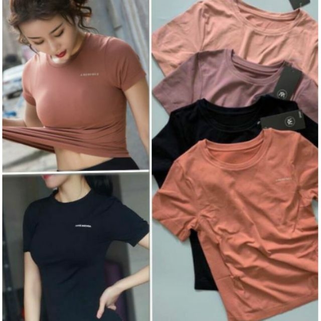 áo thể thao tập gym yoga nữ  ami from ôm body