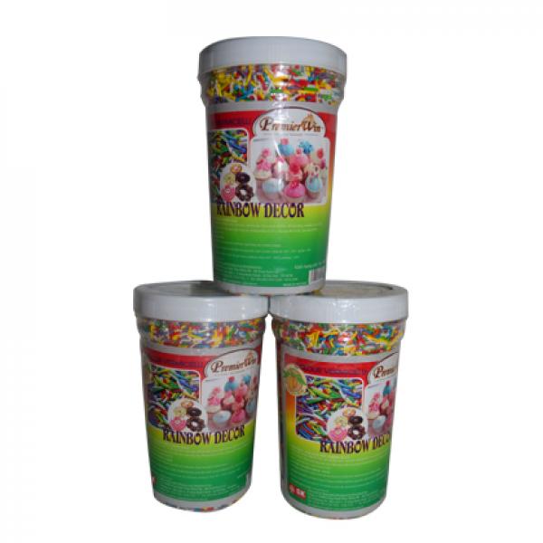 Cốm màu/Cốm sô rainbow Decor hủ 500g