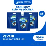 Combo 3 Gói Bánh Quy Oreo Mini Với Kem Vị Vani 61.3g