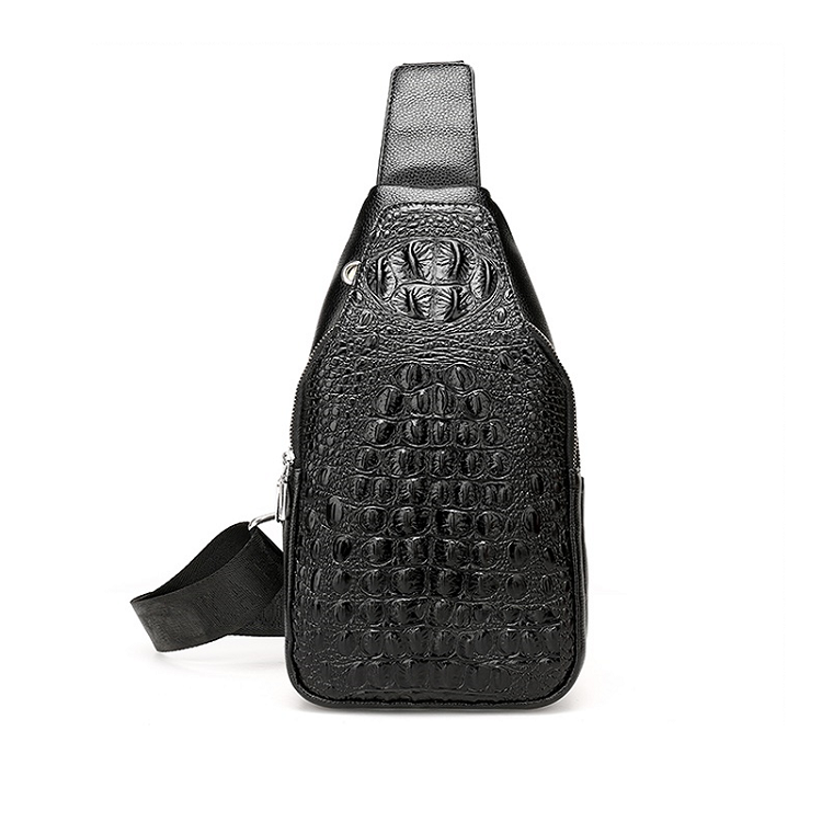 ( CÓ VIDEO Ảnh Thật) Túi Đeo Chéo Nam Da Cá Sấu KABOLO