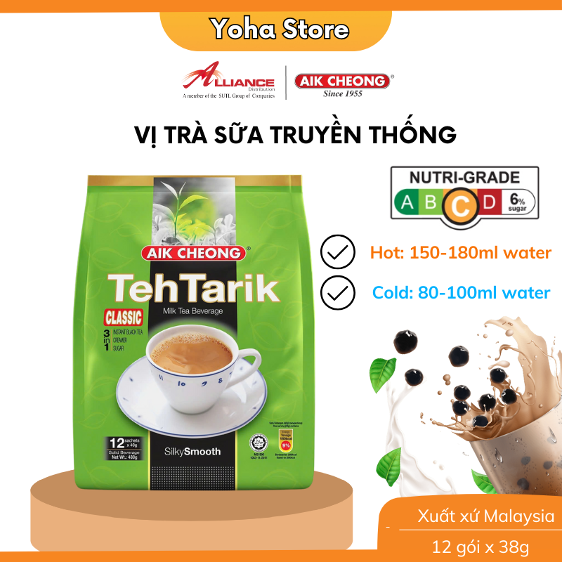 Chính hãng Trà Sữa Vị Cổ Điển Aik Cheong Teh Tarik Classic 3 In 1 - nhập khẩu từ Malaysia