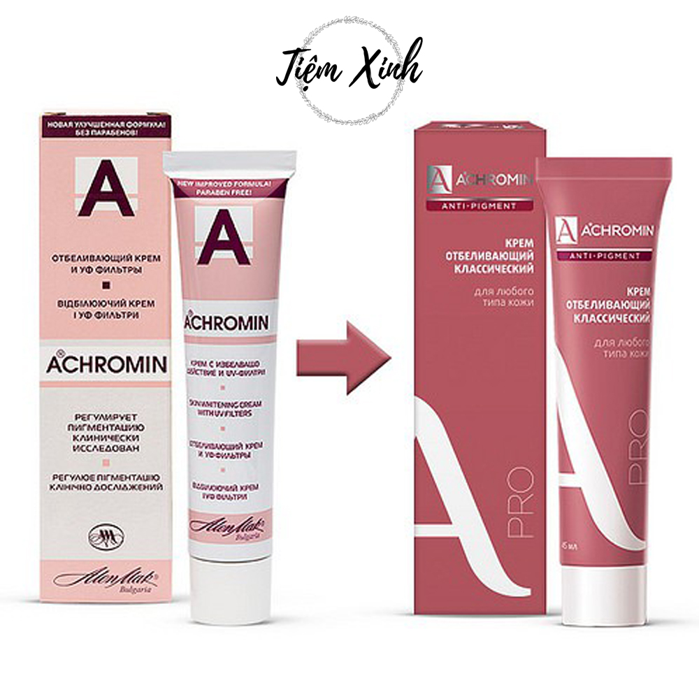 Kem trị nám Achromin Anti-Pigment Pro của Nga tuýp 45ml mờ nám, tàn nhang, đồi mồi