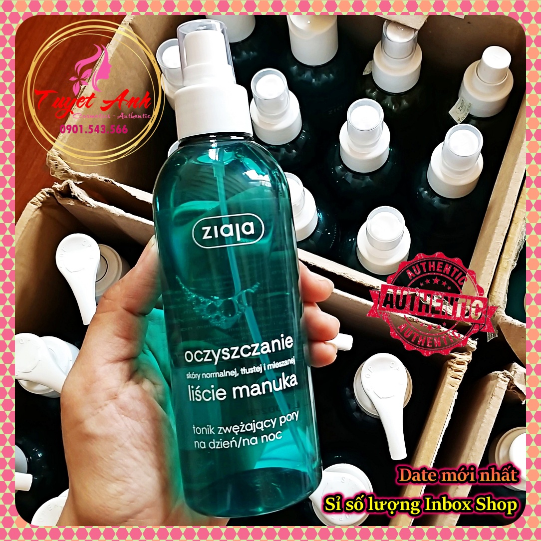 [HCM]Ziaja Nước Hoa Hồng Chiết Xuất Thảo Dược Lá Cây Manuka BA LAN 200ml - sạch da giảm mụn thu nhỏ lỗ chân lông.