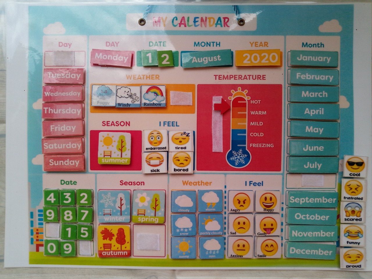 LỊCH THÔNG MINH CHO BÉ HỌC TIẾNG ANH  HỌC NGÀY THÁNG- MY CALENDAR