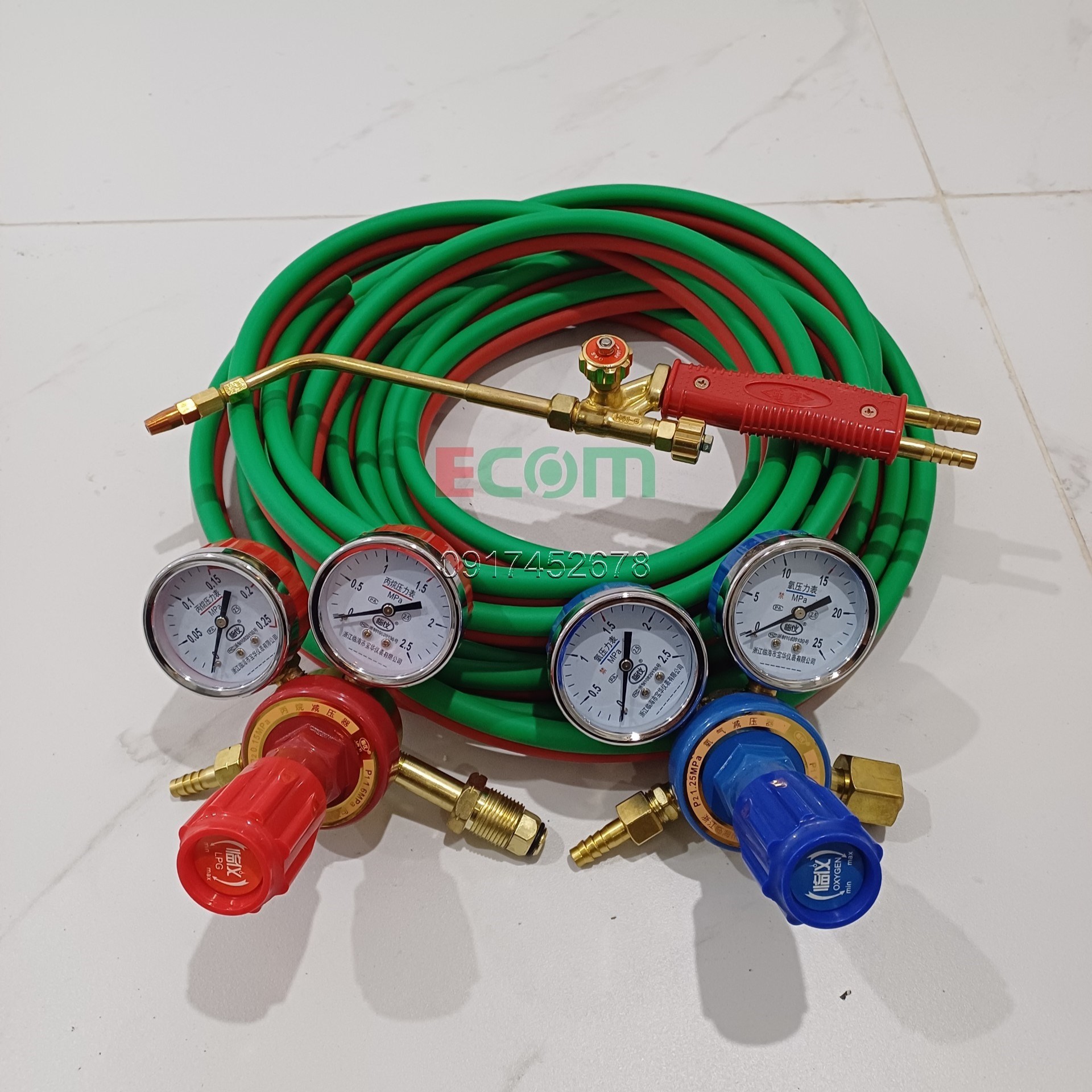 Bộ hàn gió đá h01-6 dây 5-10m, có van chống cháy