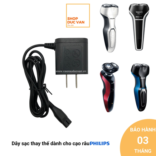 Dây sạc thay thế dành cho máy cạo râu Philips Series 100 300 500, máy cạo râu AquaTouch 1000 S110 S510 S311 S1121 SW17  [ Shop Đức Vân  ]