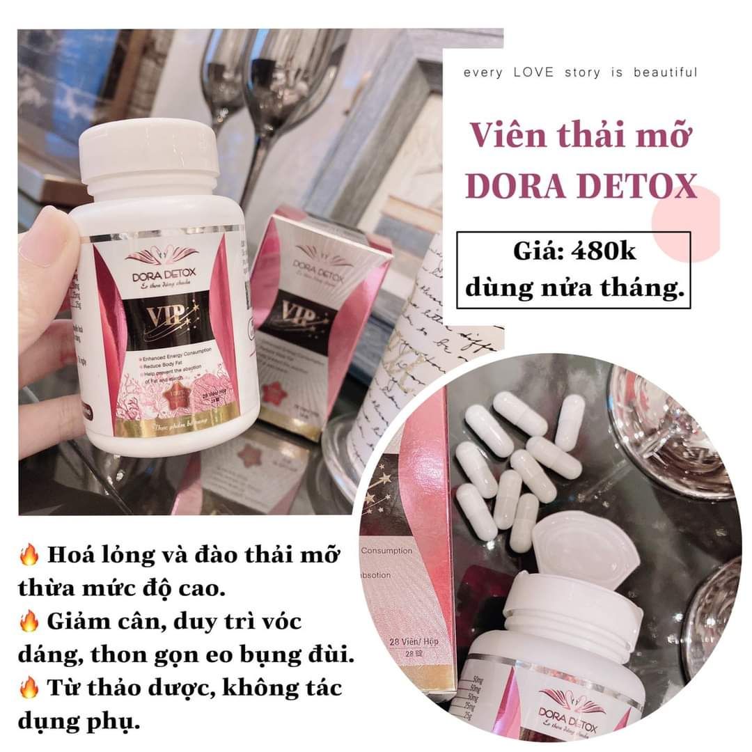 Dora detox vip 28 viên
