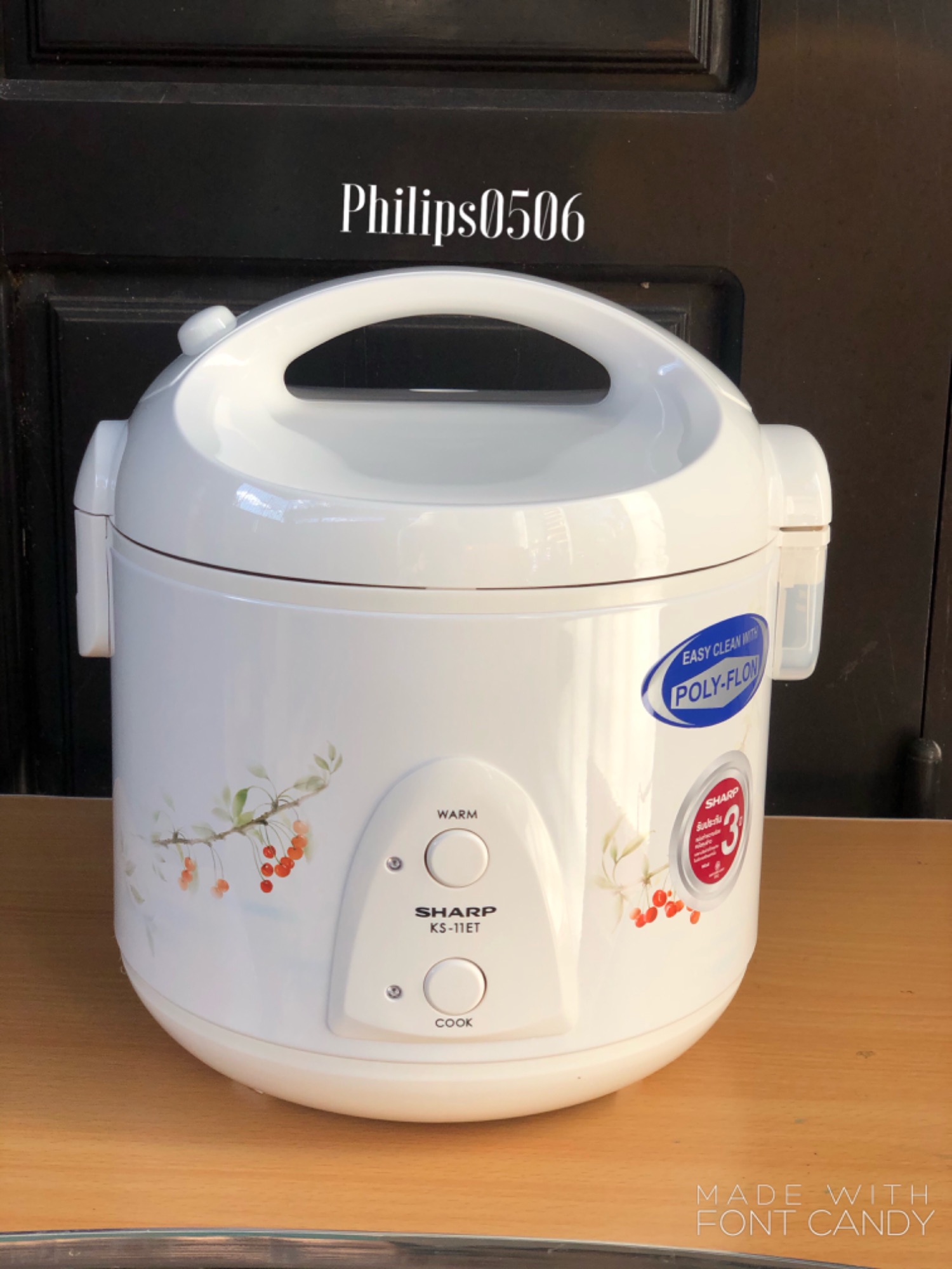 Nồi cơm điện sharp 1.0l ks-11et thái lan.bh 24 tháng