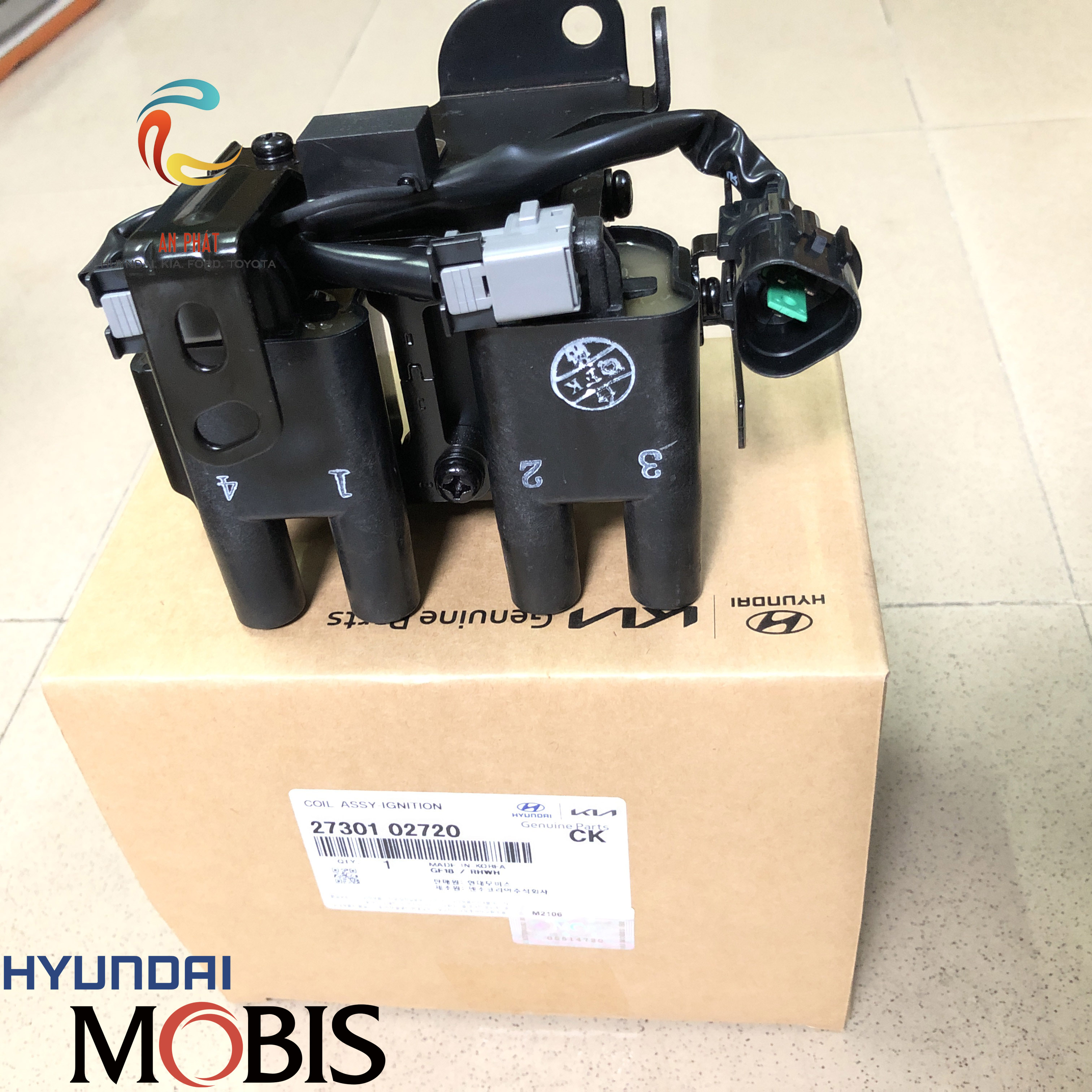 Mobin chia điện kia morning 1.0 2004- 2010, huyndai getz 1.1, i10 1.0 / 2730102720 chính hãng mobis hàn quốc