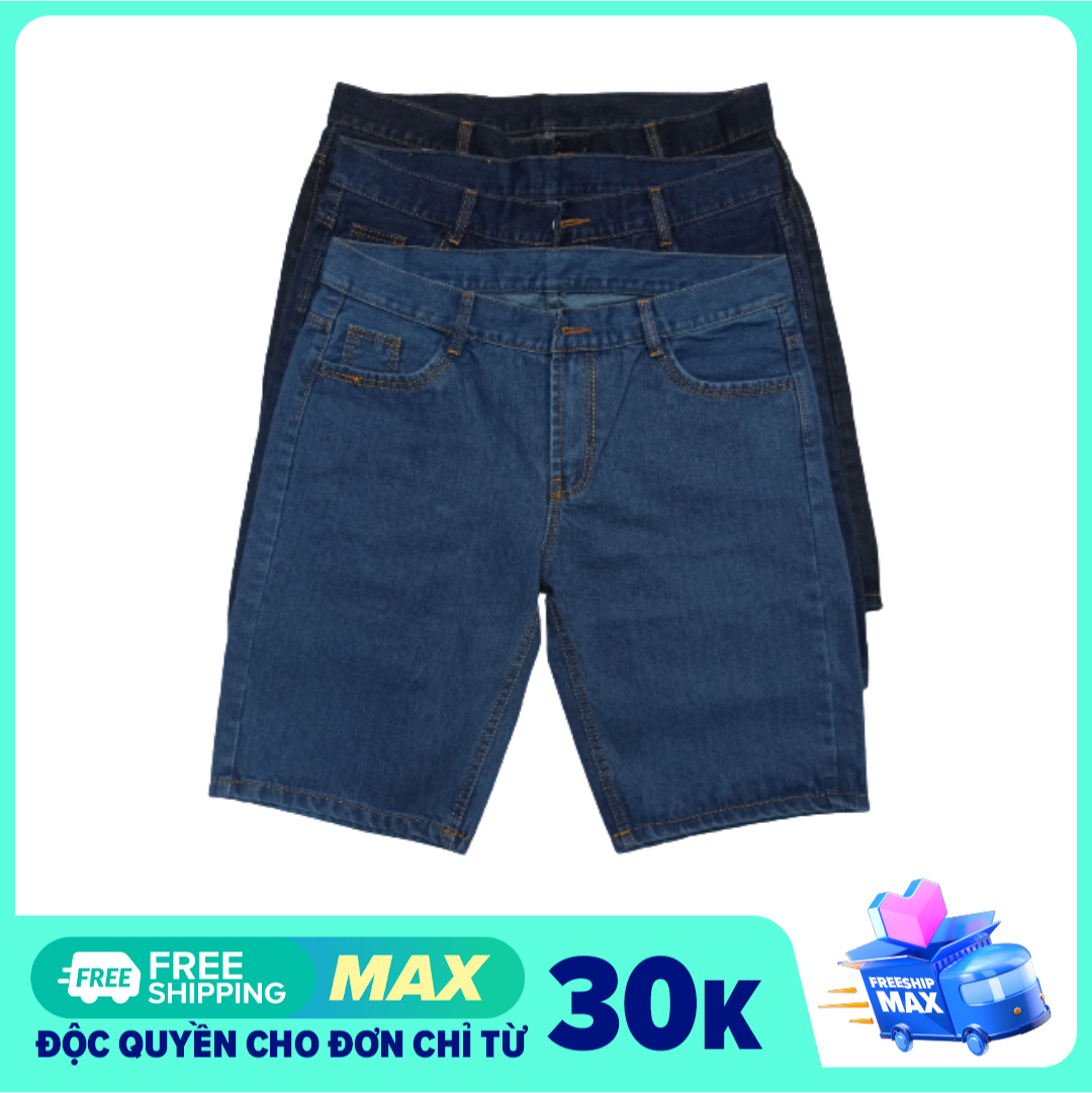 [Video thật 100%] Quần short Jean nam cao cấp vải dày bền, đẹp