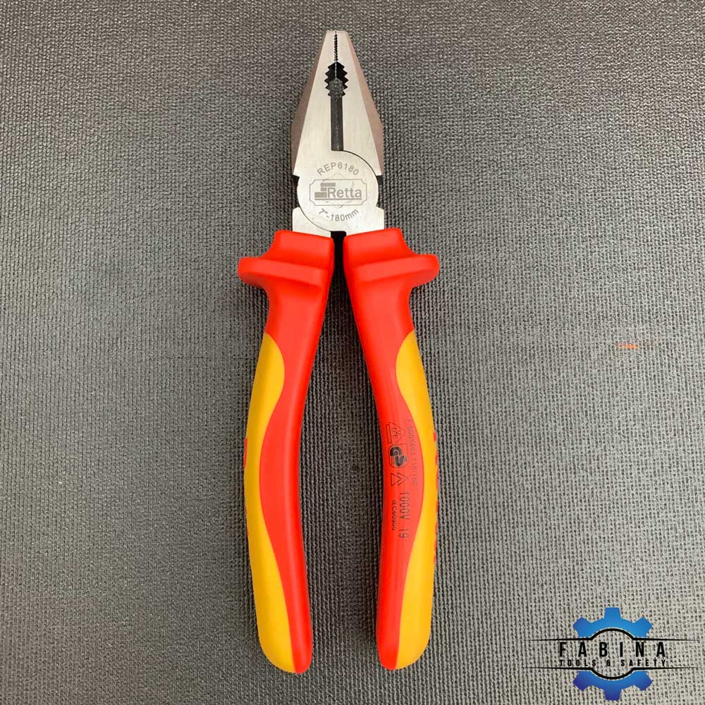 Kìm đa năng cách điện 180mm 1000v retta - rep6180